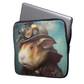 Steampunk Guinea Pig Laptopschutzhülle (Vorderseite Links)