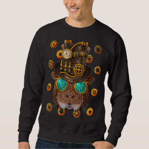 Steampunk Guinea Pig Mittelalterliche Viktorianisc Sweatshirt