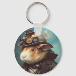 Steampunk Guinea Pig Schlüsselanhänger