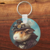 Steampunk Guinea Pig Schlüsselanhänger (Vorderseite)