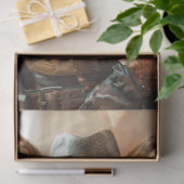 Steampunk Gunslinger Fox Decoupage Seidenpapier (Geschenk)