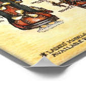 Steampunk Gyroscopic Navigation Footwear Print Poster (Ecke)