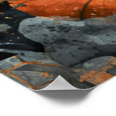 Steampunk Halloween Art Poster (Ecke)