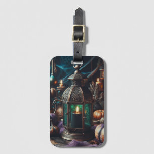 Steampunk Halloween Clockwork Black Lantern Gepäckanhänger