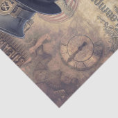 Steampunk Halloween Crow Raven Seidenpapier (Detail)