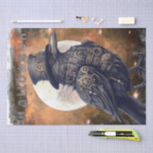 Steampunk Halloween Crow Raven Tissue Paper Seidenpapier (Handwerk)