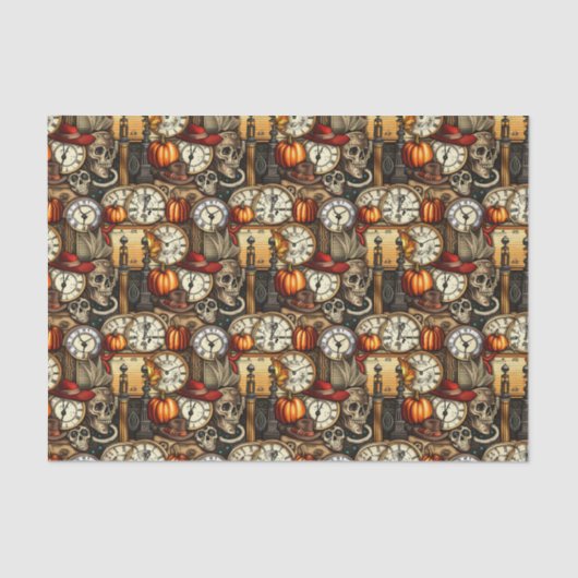 Steampunk Halloween Delights Seidenpapier (Vorderseite)