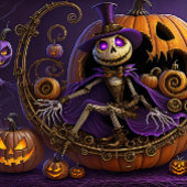 Steampunk Halloween Jack the Pumpkin King Seidenpapier