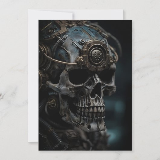 Steampunk Halloween-Party Einladung (Vorderseite)