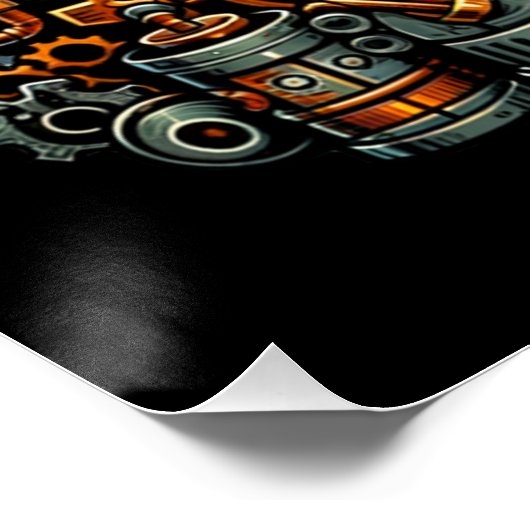 Steampunk Halloween Poster (Ecke)