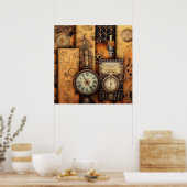 Steampunk Halloween Poster (Küche)