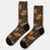 Steampunk Halloween Pumpkins Socken (Linkes Detail)