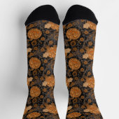 Steampunk Halloween Pumpkins Socken (Oben)