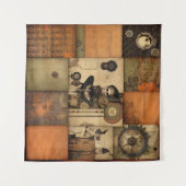 Steampunk Halloween Tapestry Wandteppich (Vorderseite (Horizontal))