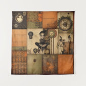 Steampunk Halloween Tapestry Wandteppich (Vorderseite)