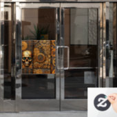 Steampunk Halloween Window Fensteraufkleber (Büro Tür)