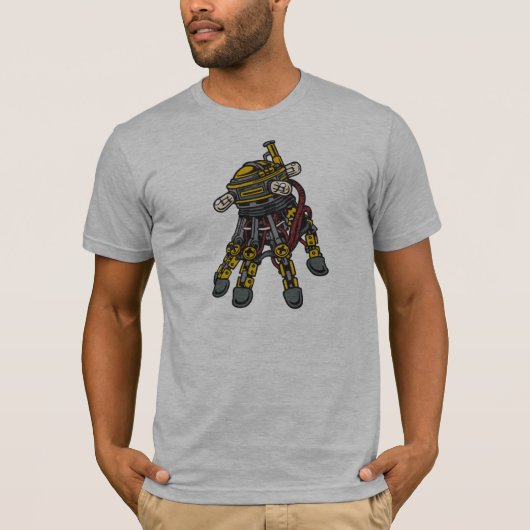 Steampunk Handc$v-hals T-Shirt (Vorderseite)