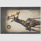 Steampunk-Happy-Kamel-Entcoupage Seidenpapier (Vorderseite)