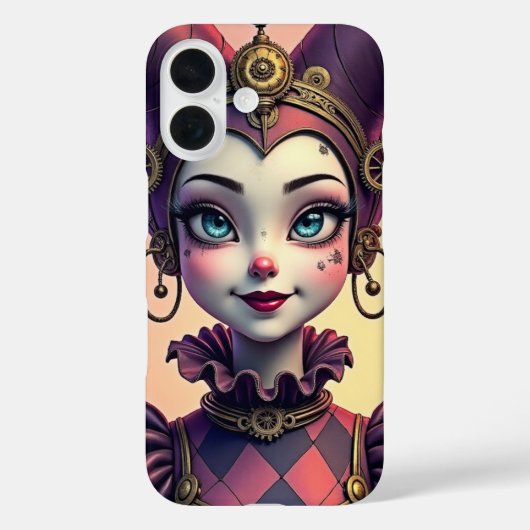 Steampunk-Harlekin Case-Mate iPhone Hülle (Rückseite)