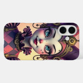 Steampunk-Harlekin Case-Mate iPhone Hülle (Rückseite (Horizontal))