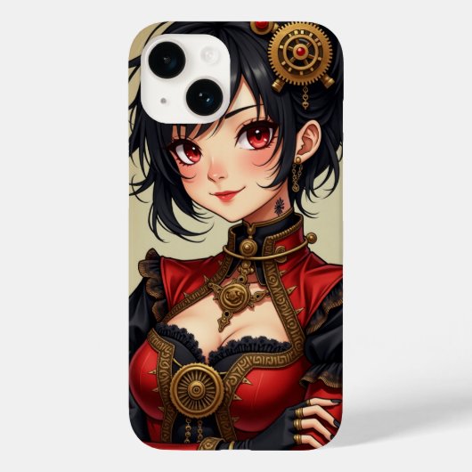 Steampunk-Harlekin Case-Mate iPhone Hülle (Rückseite)