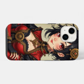 Steampunk-Harlekin iPhone Hülle (Rückseite (Horizontal))