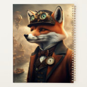Steampunk-Hase und -Fuchs Planer (Rückseite)