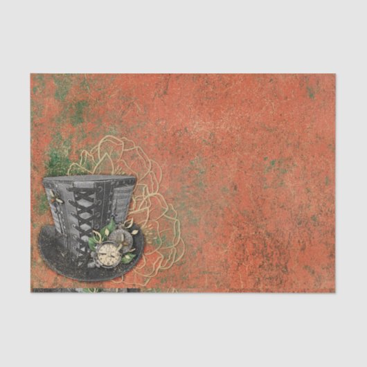 Steampunk Hat Seidenpapier (Vorderseite)