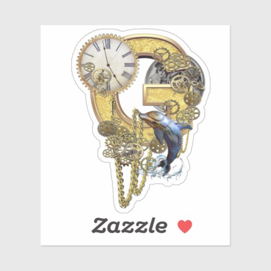 Steampunk-Hauptstadt G Skulpturenaufkleber Aufkleber (Blatt)