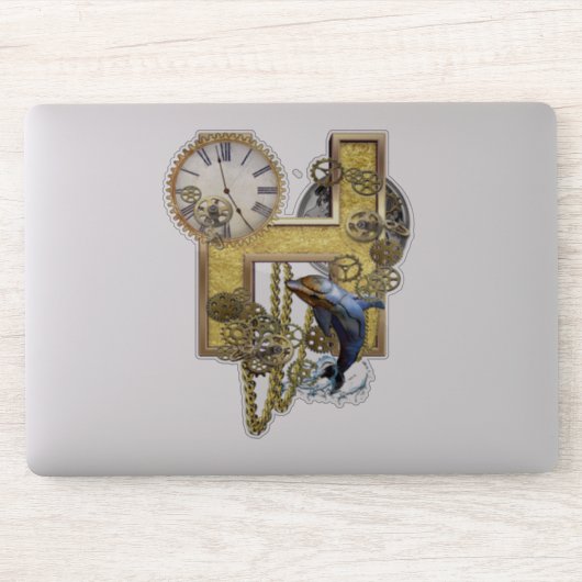 Steampunk-Hauptstadt H Skulpturensticker Aufkleber (Computer)
