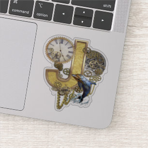 Steampunk Hauptstadt J Skulpturensticker Aufkleber