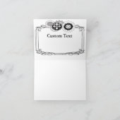 Steampunk Heart and Gear Thank You Note Dankeskarte (Innenseite)