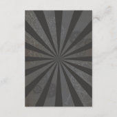 Steampunk Heart Cogs Unterkunft Hochzeitskarten Begleitkarte (Rückseite)