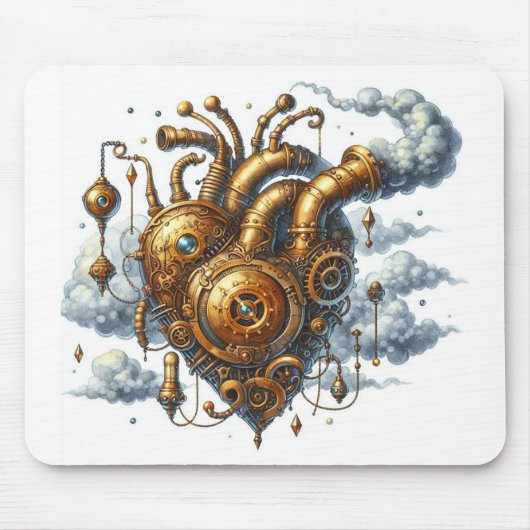 Steampunk Heart Mousepad (Vorne)
