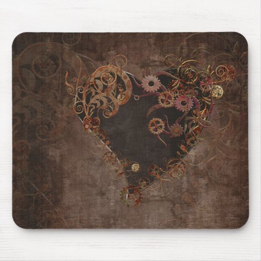 Steampunk Heart Mousepad (Vorne)