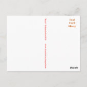 Steampunk HEART of Keys Red postcard Postkarte (Rückseite)