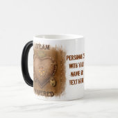 Steampunk Heart Personalisiert Verwandlungstasse (Vorderseite Links)