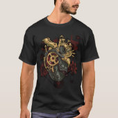 Steampunk Heart Robot Cosplay Scifi Mechanische Ge T-Shirt (Vorderseite)