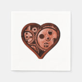 Steampunk Heart Serviette (Vorderseite)