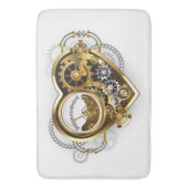 Steampunk Heart with a Manometer Badematte (Vorderseite Vertikal)
