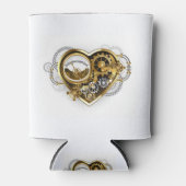 Steampunk Heart with a Manometer Dosenkühler (Vorderseite)