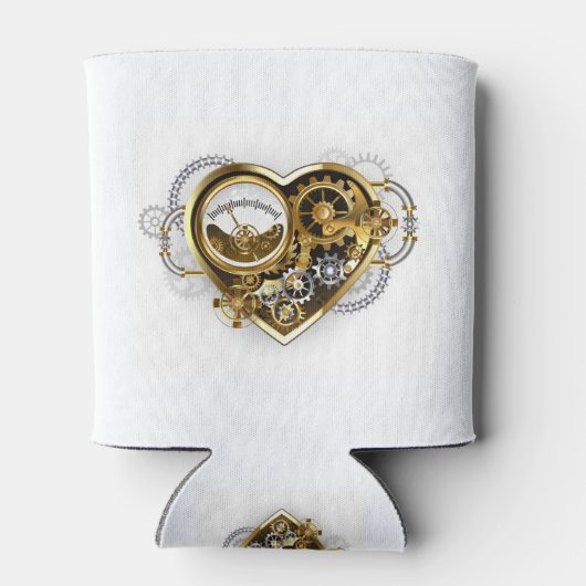 Steampunk Heart with a Manometer Dosenkühler (Rückseite)