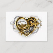 Steampunk Heart with a Manometer Hinweiskarte (Vorderseite)