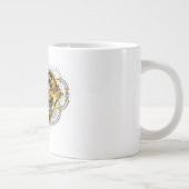 Steampunk Heart with a Manometer Jumbo-Tasse (Rechts)