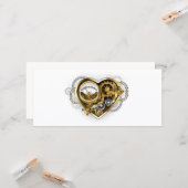Steampunk Heart with a Manometer Karte (Vorderseite/Rückseite Beispiel)