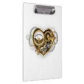 Steampunk Heart with a Manometer Klemmbrett (Rechts)