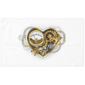 Steampunk Heart with a Manometer Tischdecke (Vorderseite (Horizontal))