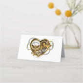 Steampunk Heart with a Manometer Treuekarte (Vorderseite)
