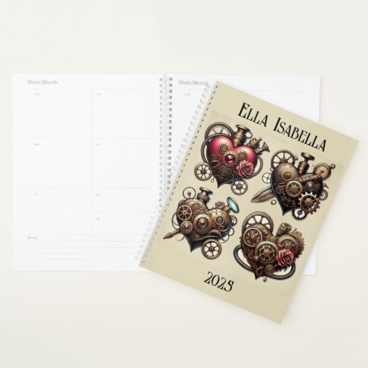 Steampunk Hearts Planner Planer (Anzeige)