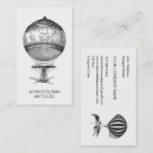 Steampunk Heißluftballon Antiquitätenhändler Visitenkarte (Vorne/Hinten)